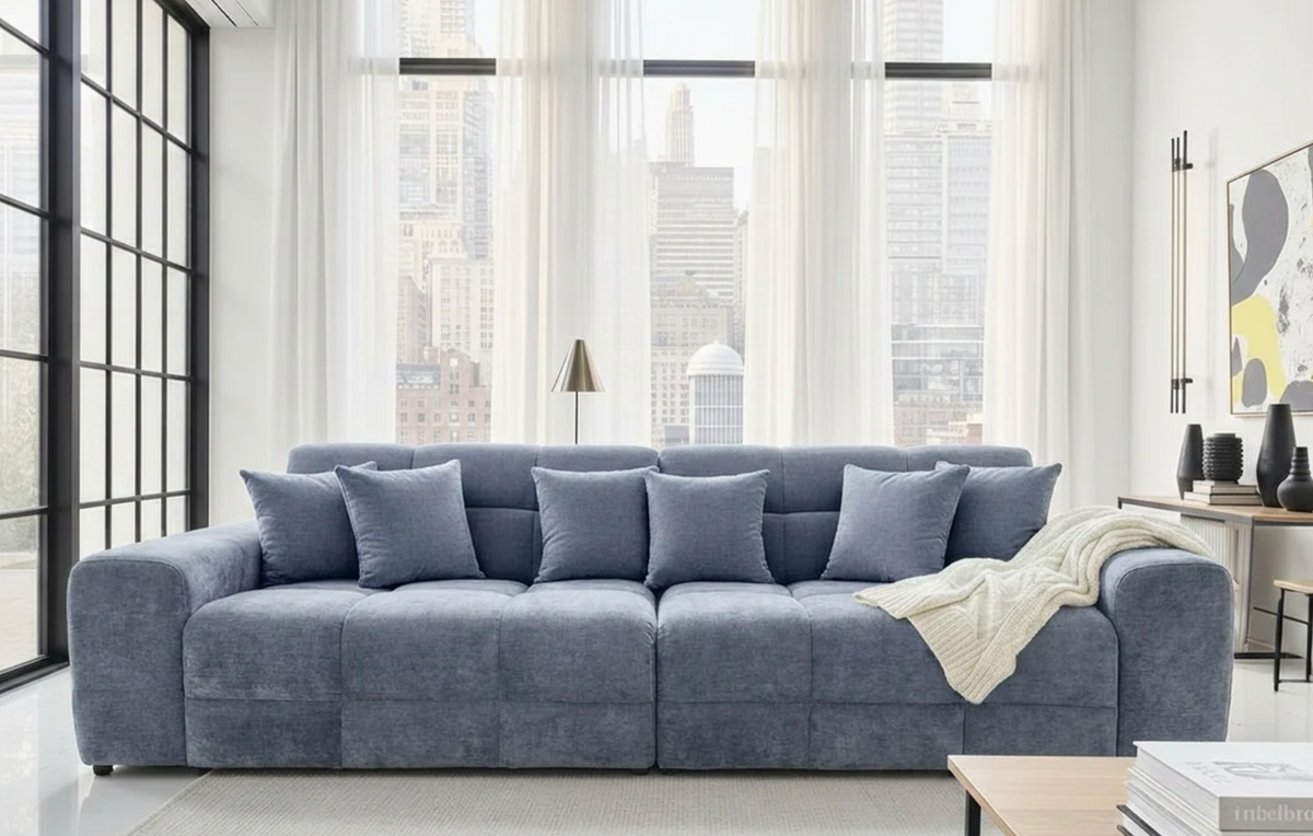 Jacob Sofa Grey 4 Seater