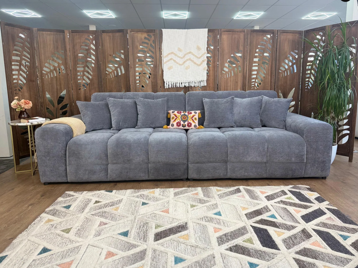 Jacob Sofa Grey 4 Seater