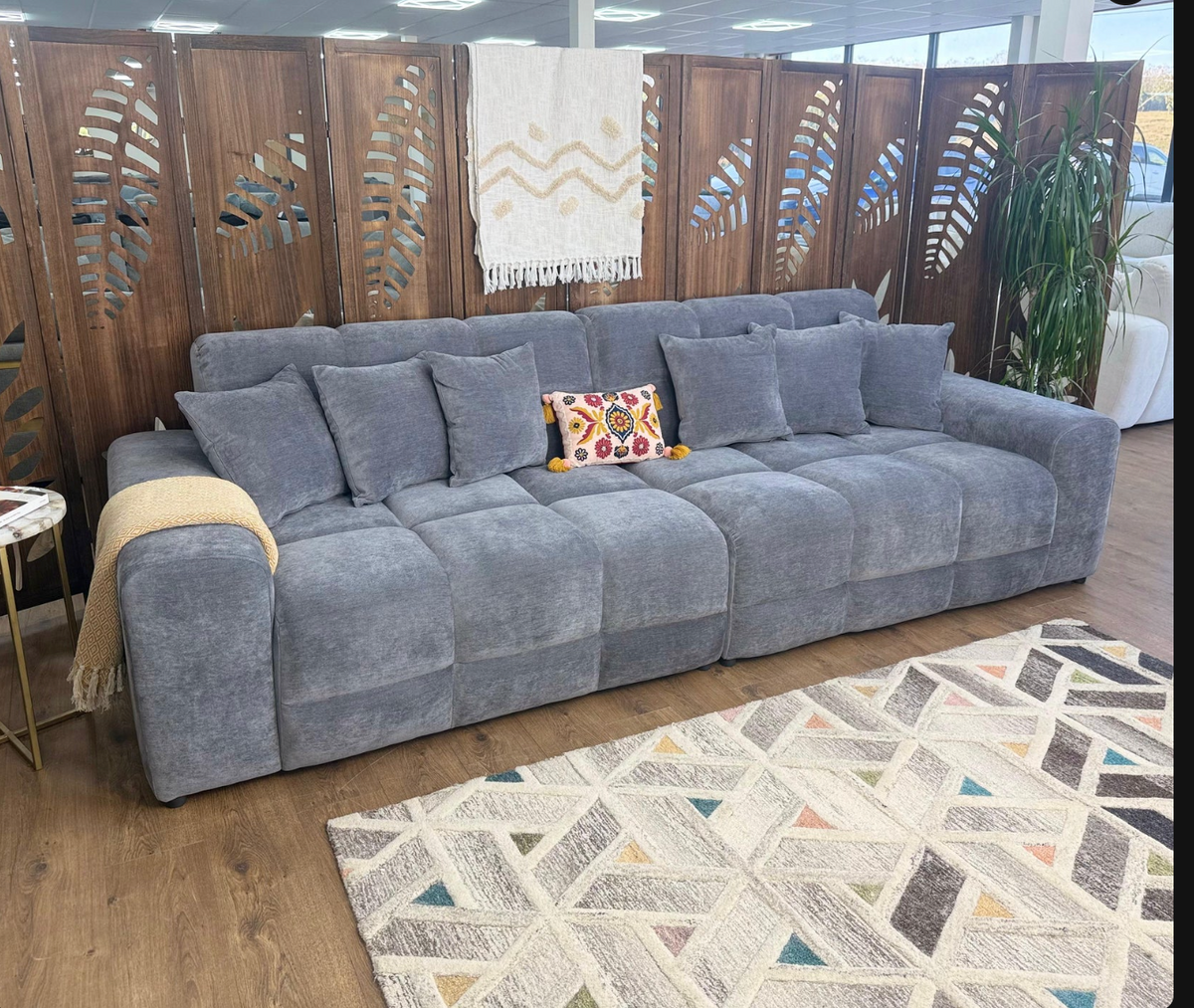 Jacob Sofa Grey 4 Seater