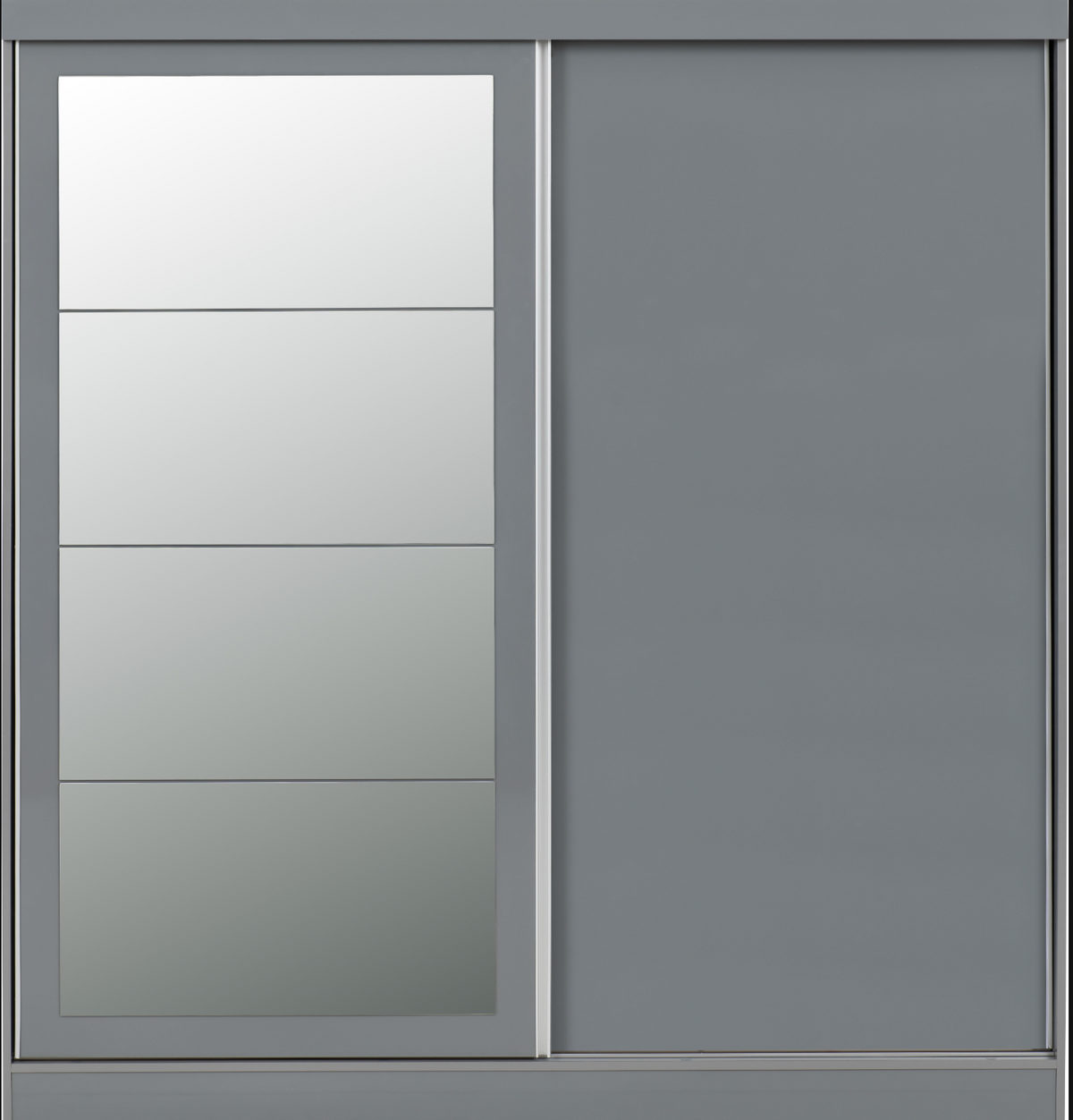 Nevada 2 Door Slider Wardrobe - Grey Gloss