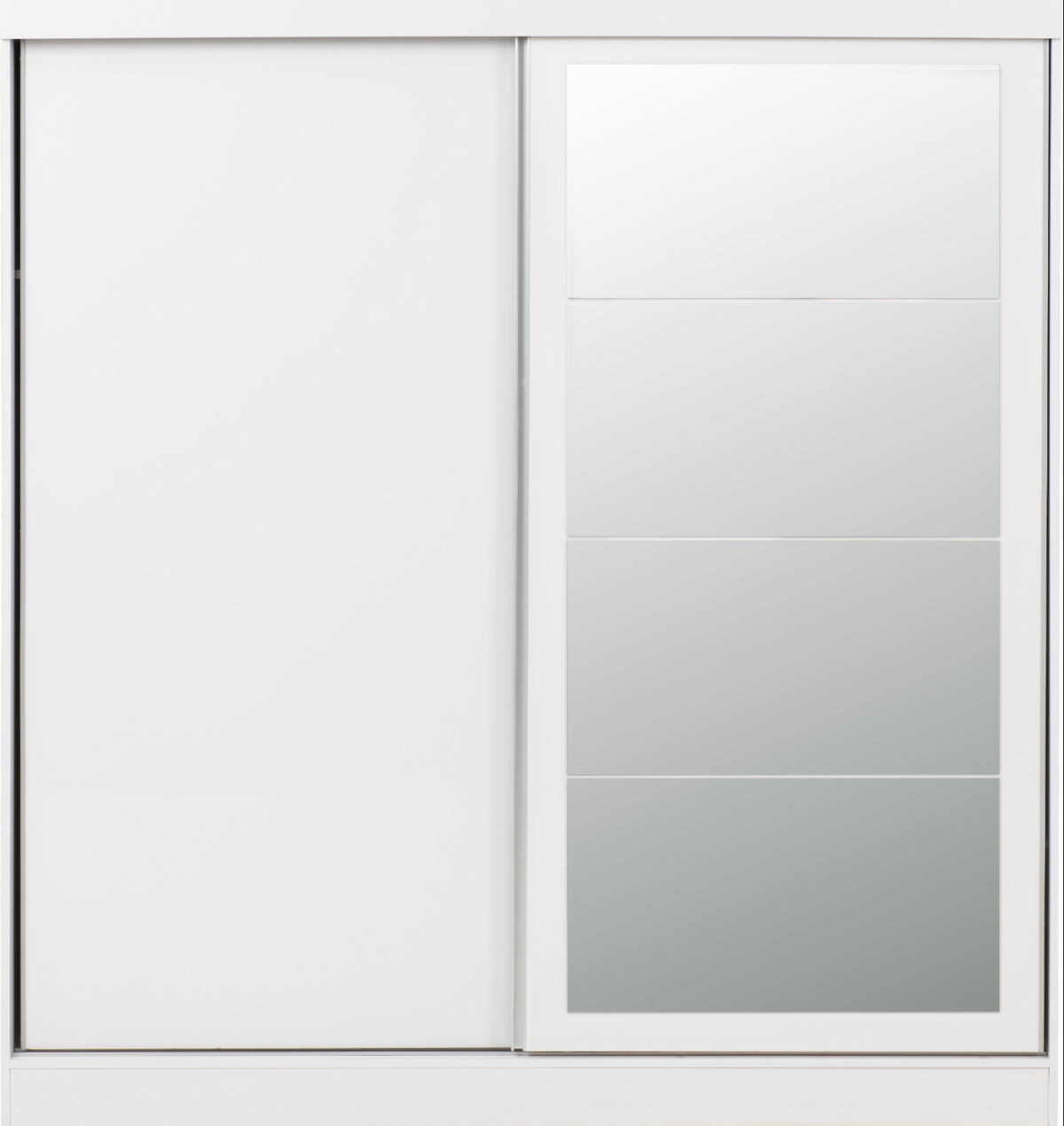Nevada 2 Door Slider Wardrobe - White Gloss