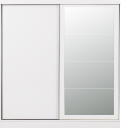 Nevada 2 Door Slider Wardrobe - White Gloss