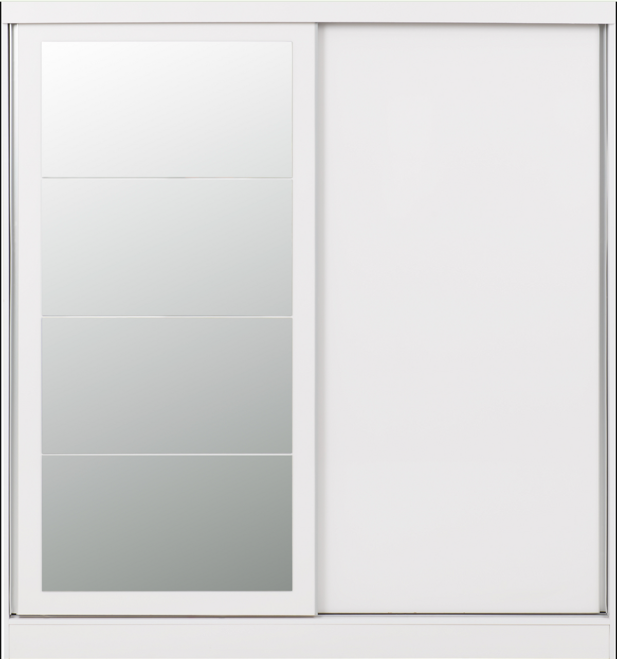 Nevada 2 Door Slider Wardrobe - White Gloss
