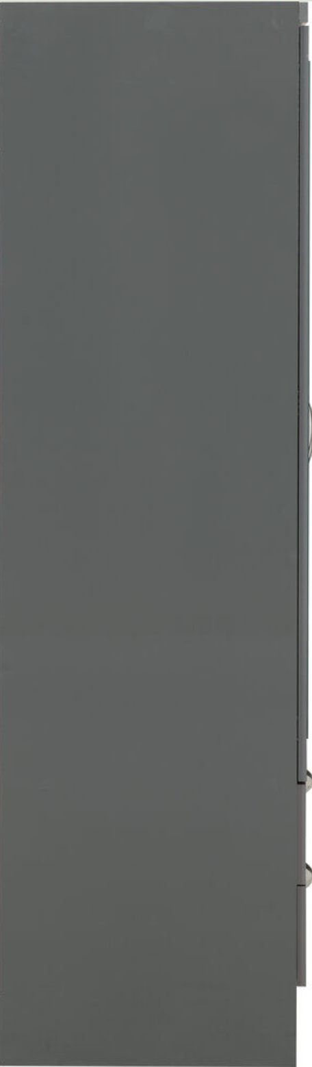 Nevada 3 Door 2 Drawer Wardrobe - Grey Gloss