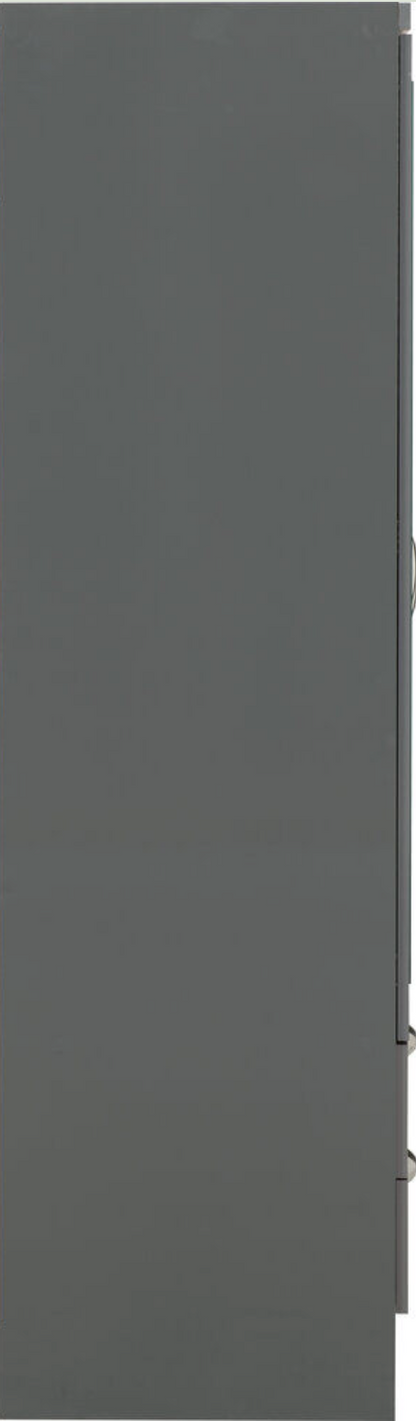 Nevada 3 Door 2 Drawer Wardrobe - Grey Gloss