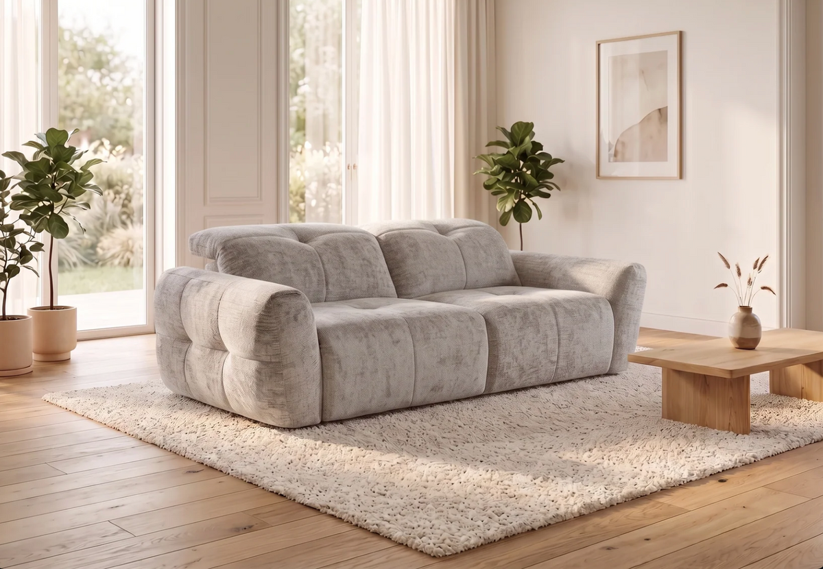 Faringdon Electric Recliner Beige 3 Seater