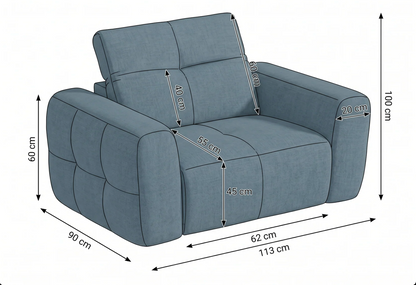 Faringdon Electric Recliner Beige Armchair