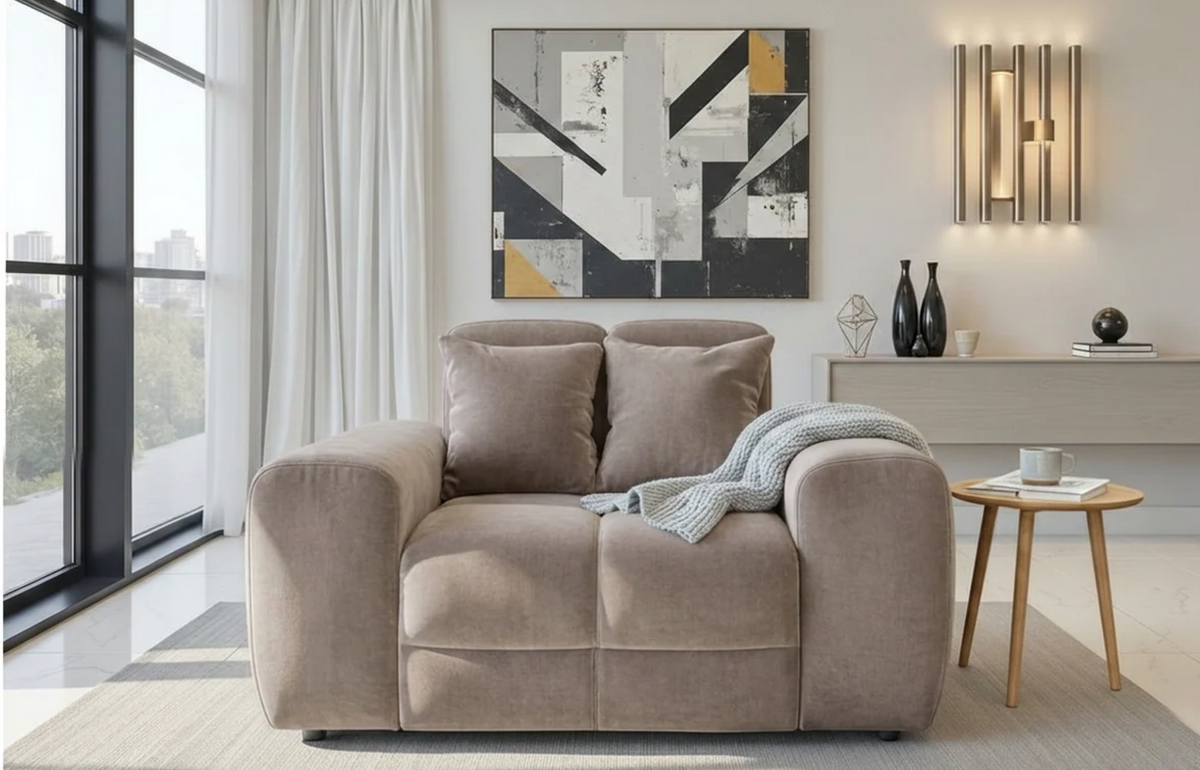 Jacob Sofa Latte Armchair