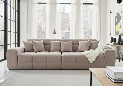Jacob Sofa Latte 4 Seater