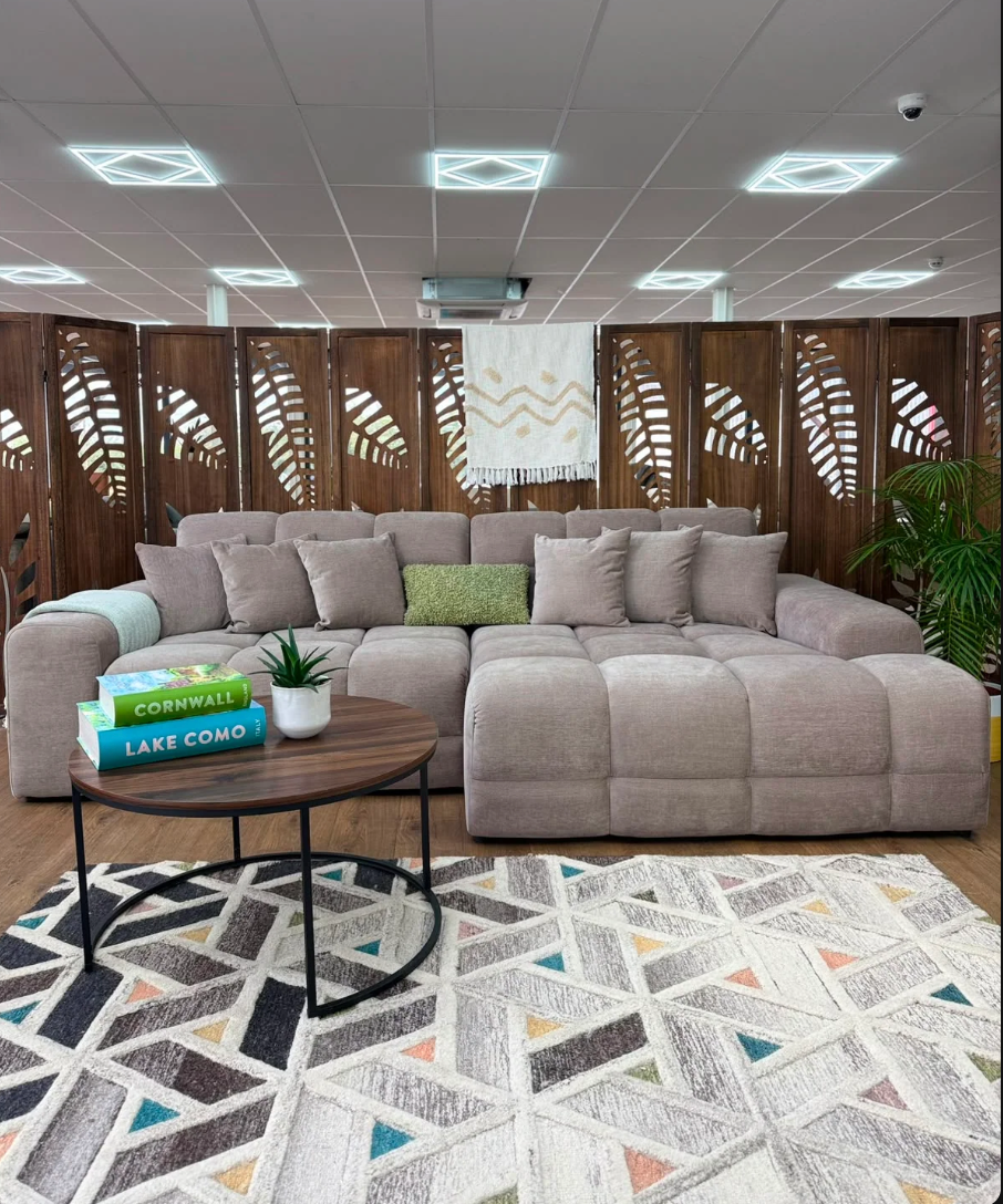 Jacob Sofa Latte Right Hand Facing Corner