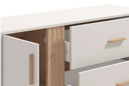 Granada Cashmere And Artisan Oak Effect Chest Of Drawers