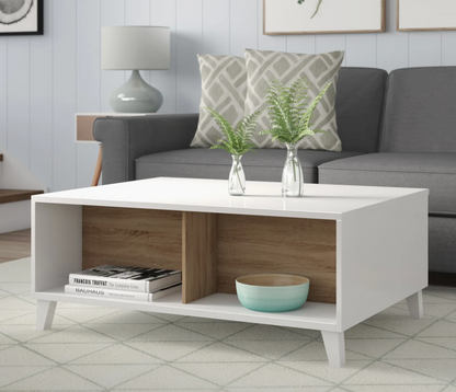 Toris Coffee Table Oak and White