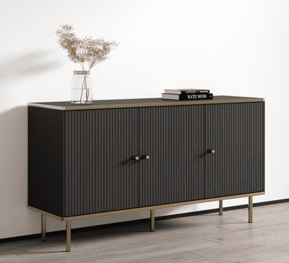Maison Black And Gold 3 Door Sideboard