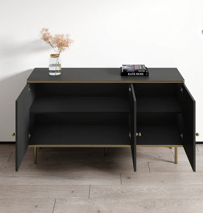 Maison Black And Gold 3 Door Sideboard