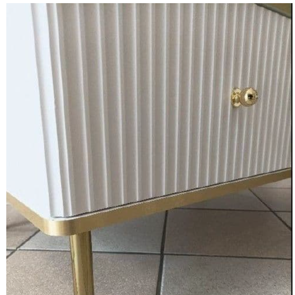 Maison White And Gold 3 Door Sideboard
