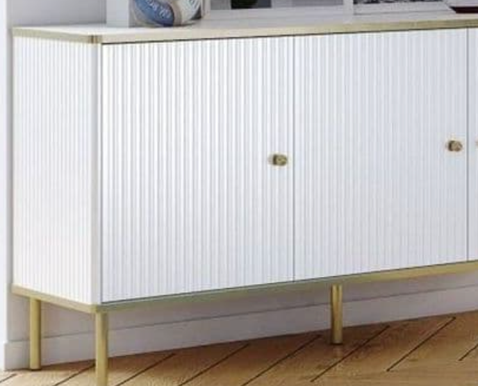 Maison White And Gold 3 Door Sideboard