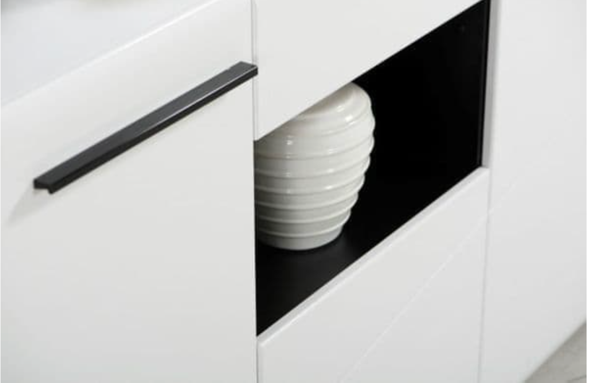 Terrento White Gloss Tall Sideboard