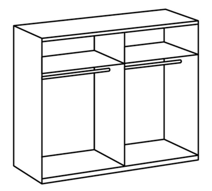 Alfor Grey Sliding Wardrobe