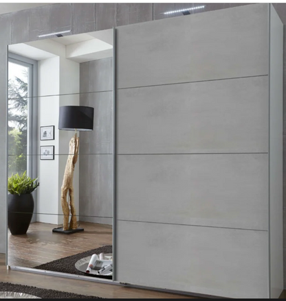 Alfor Grey Sliding Wardrobe
