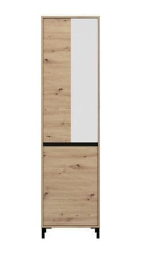 Rosmara Artisan Oak Effect Slim Narrow Shallow Depth Hallway Wardrobe