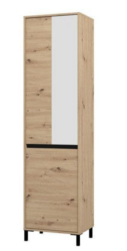 Rosmara Artisan Oak Effect Slim Narrow Shallow Depth Hallway Wardrobe