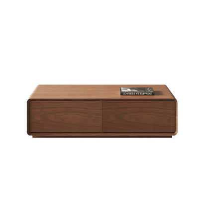 Modern Walnut Coffee Table with Storage – Model 191 | Silent Drawer|