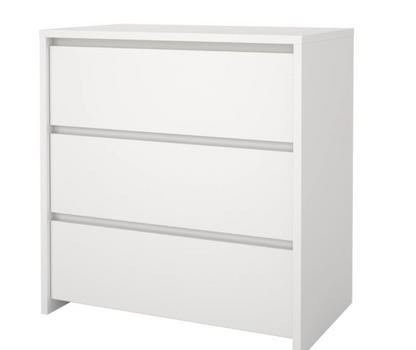 Next Chest of Drawers – 3 Drawer | White Modern Bedroom Storage