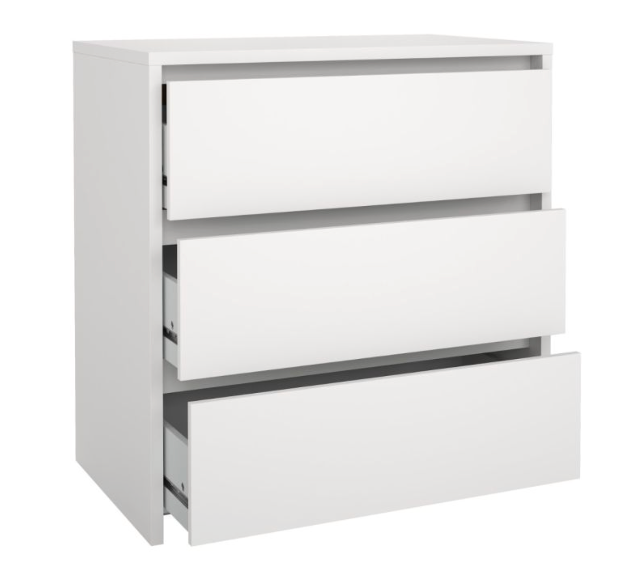 Next Chest of Drawers – 3 Drawer | White Modern Bedroom Storage