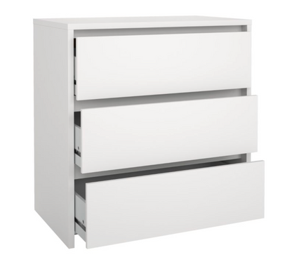Next Chest of Drawers – 3 Drawer | White Modern Bedroom Storage