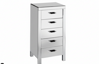 Vincenzo 5 Drawers Mirrored Drawer Chest
