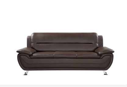 Oxford Faux Leather 3 Seat Sofa