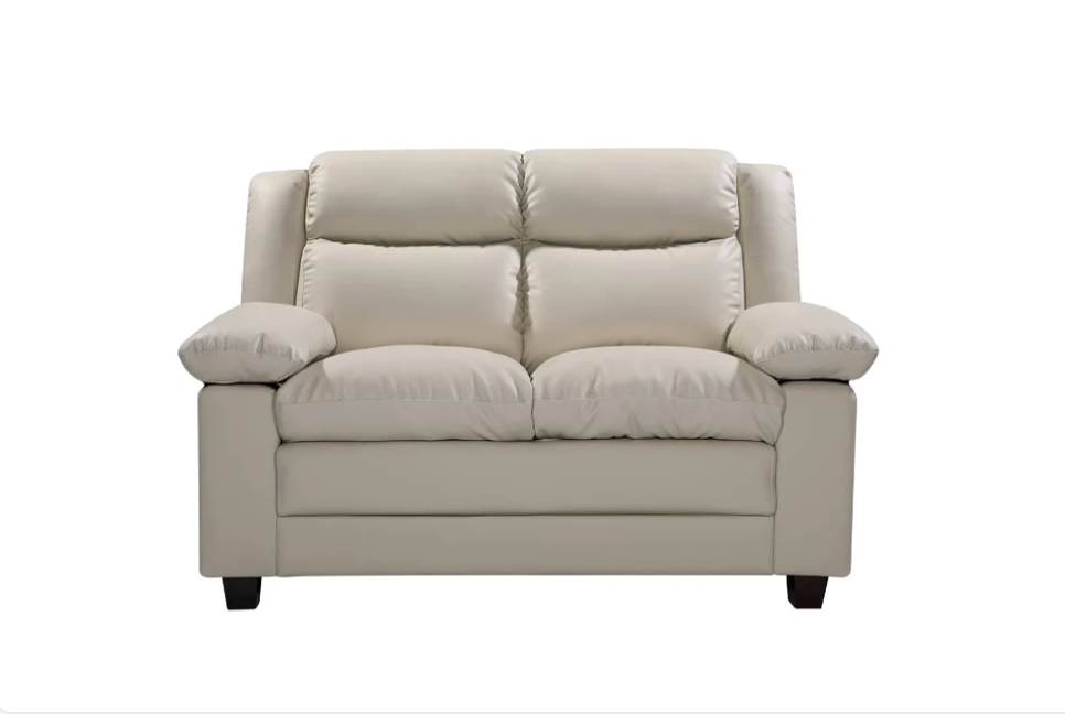 Urban Leather Look 2 Seat Sofa