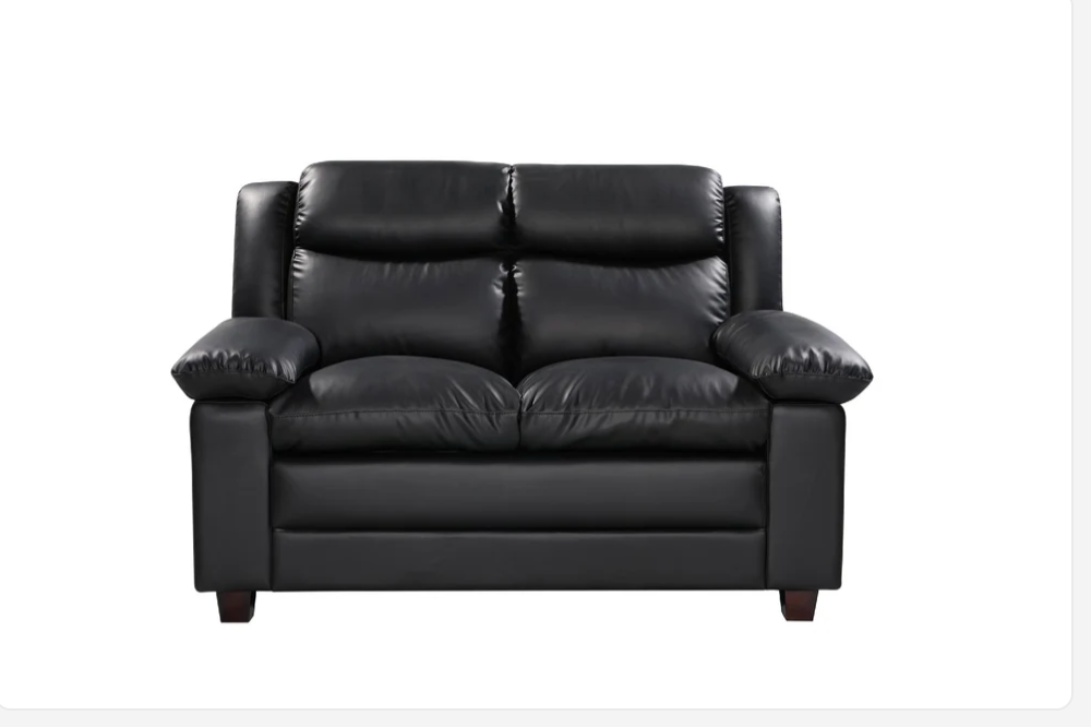 Urban Leather Look 2 Seat Sofa