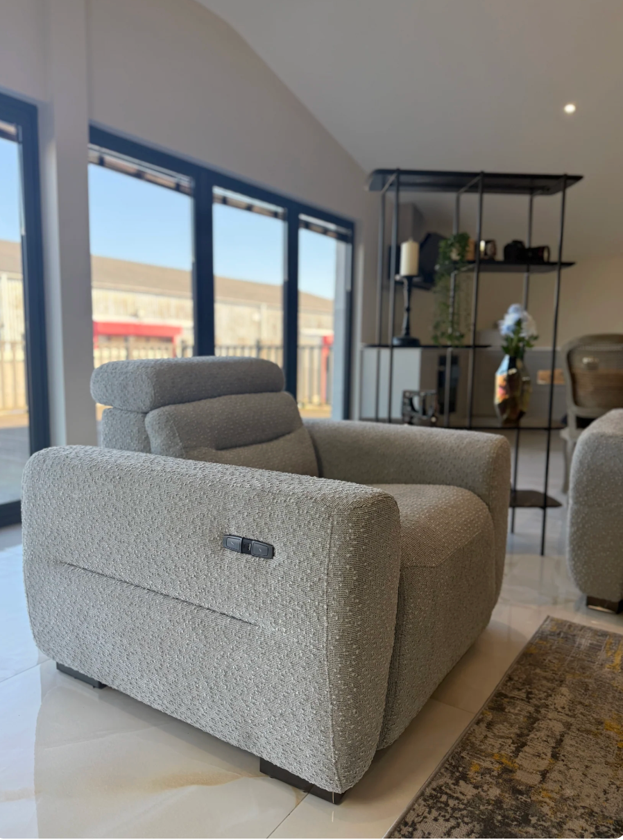 Tokyo Electric Recliner Grey Armchair
