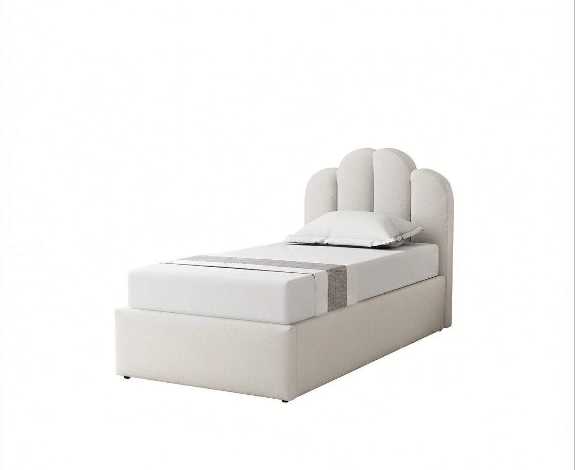 MM - 25001 - Single Fabric Ottoman Bed Frame