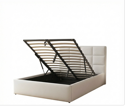 Double Fabric Ottoman Bed Frame