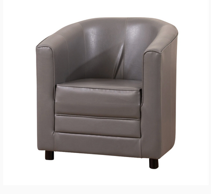 PU Faux Leather Tub Chair