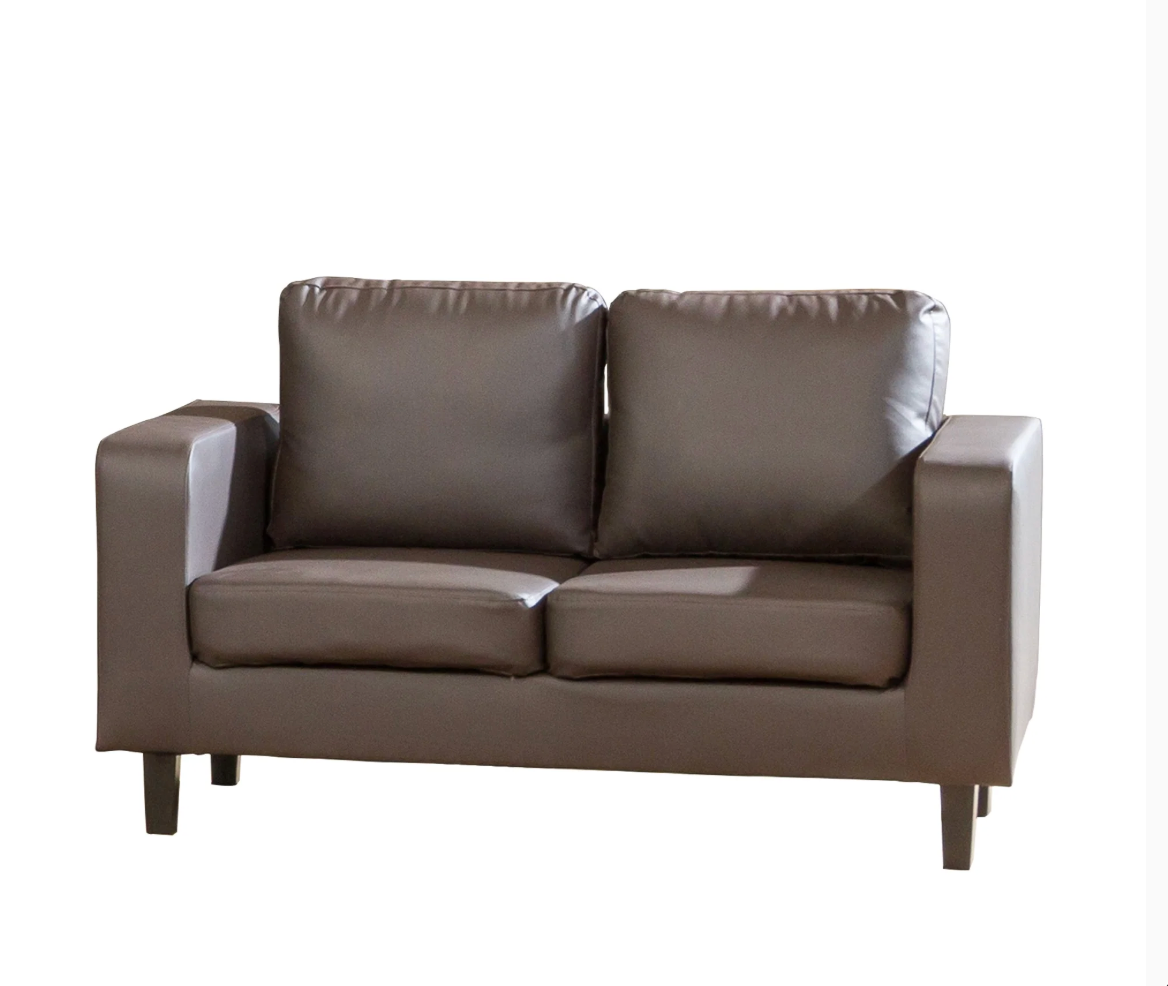 ComfortCraft Leather 2-Seater Sofa