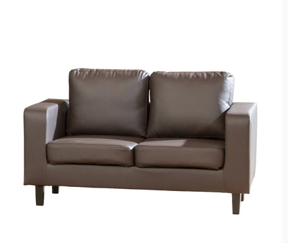 ComfortCraft Leather 2-Seater Sofa