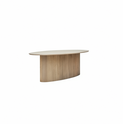 Torello Grey Mango Wood Oval Dining Table