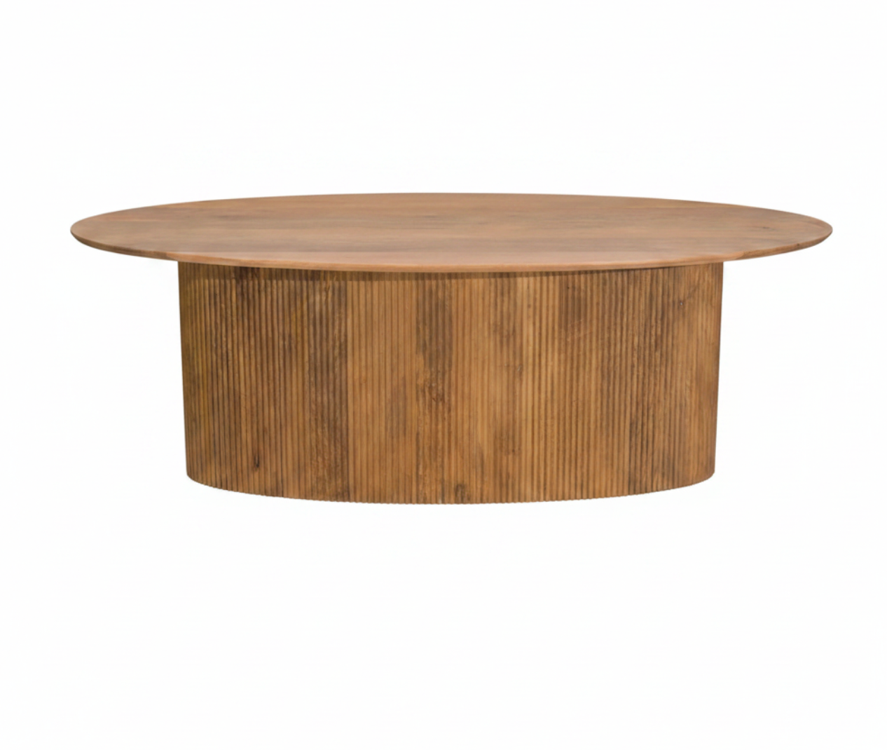 Torello Mango Wood Oval Dining Table