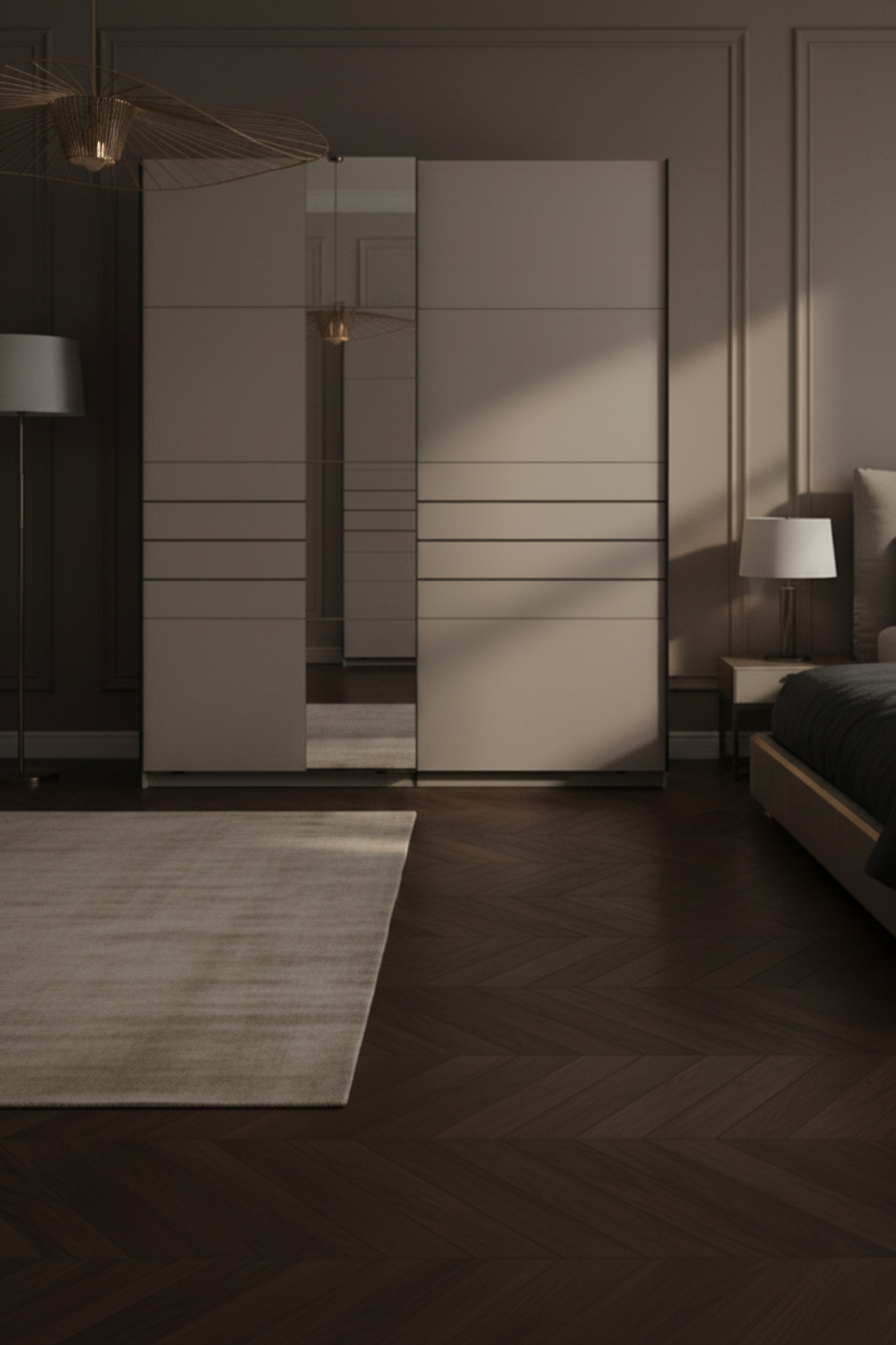 Weyma 150cm Cashmere Sliding Door Wardrobe