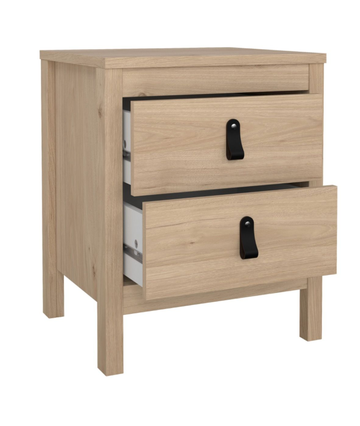 Barcelona 3 Piece Bedroom Furniture Set in Jackson Hickory Oak