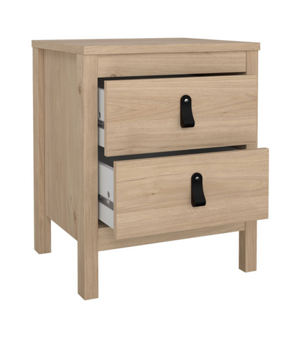 Barcelona 3 Piece Bedroom Furniture Set in Jackson Hickory Oak