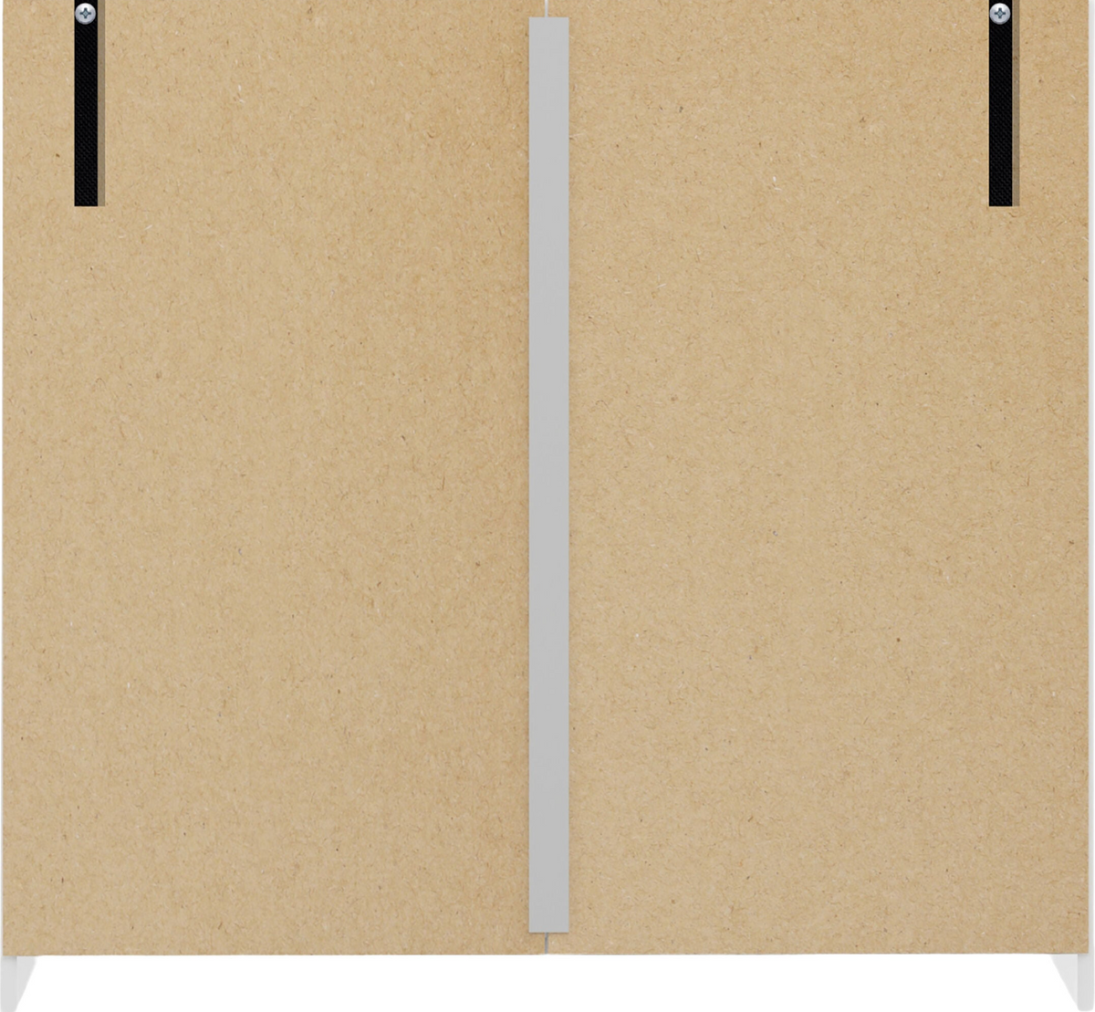 Denver 2 Door Wardrobe Bedroom Set 4 Piece White Gloss