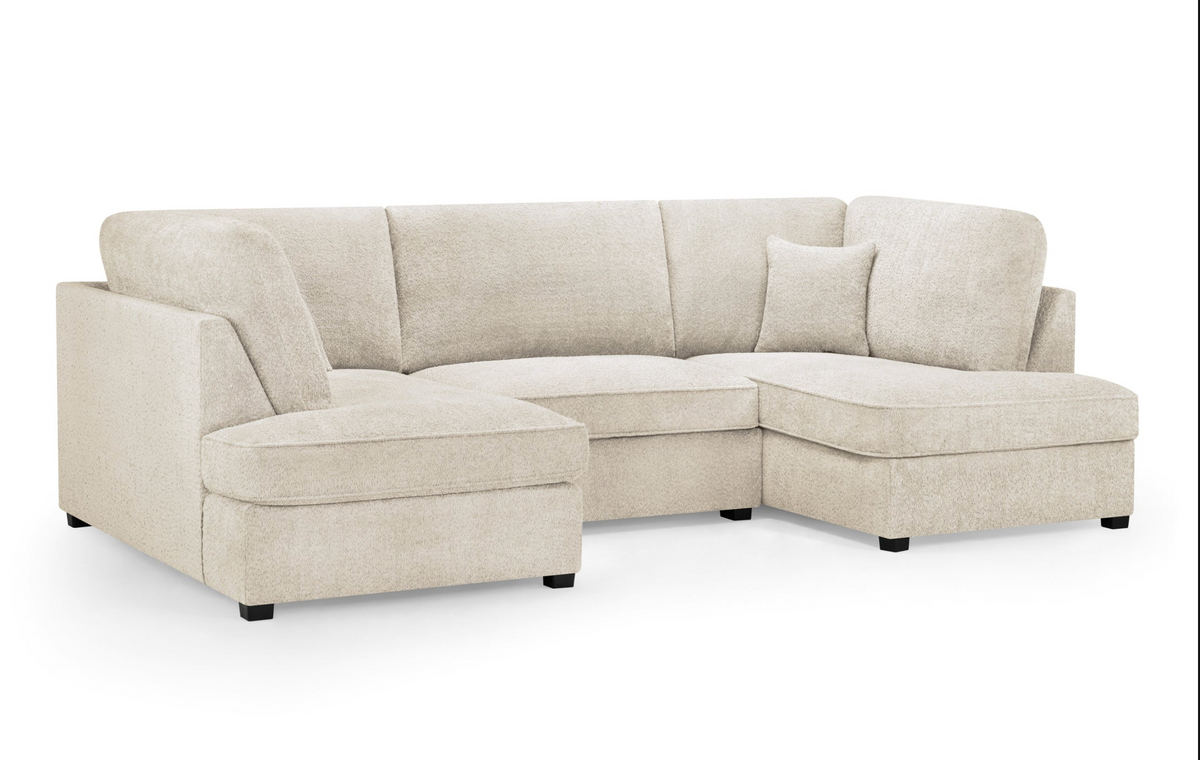 Carnaby Sofa Boucle Beige U Shape Corner