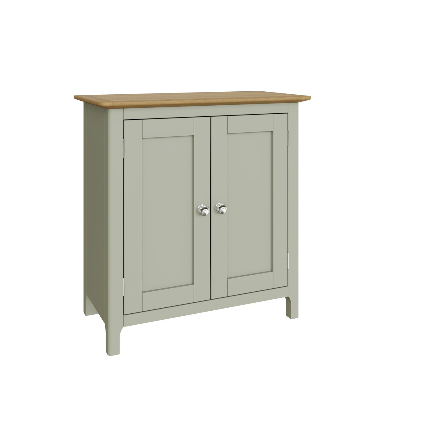 Taberno Oak 2 Door Sideboard – Sage Green Compact Storage Cabinet