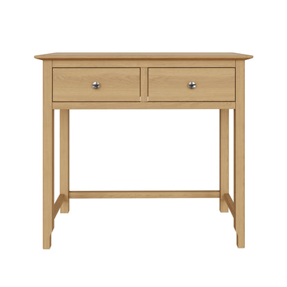 Taberno 2 Drawer Dressing Table in Natural Oak