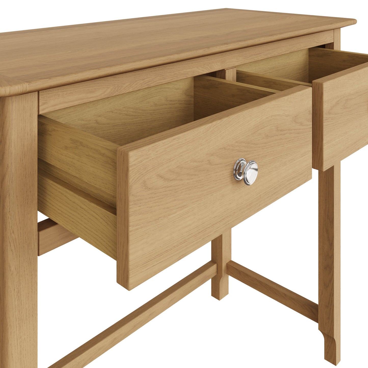 Taberno 2 Drawer Dressing Table in Natural Oak