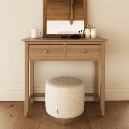 Taberno 2 Drawer Dressing Table in Natural Oak